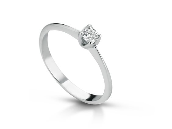 Anello PG Gioielli Donna Solitari in Oro bianco Diamante 0.45 Ct ANSOL20045 - ANSOL20045